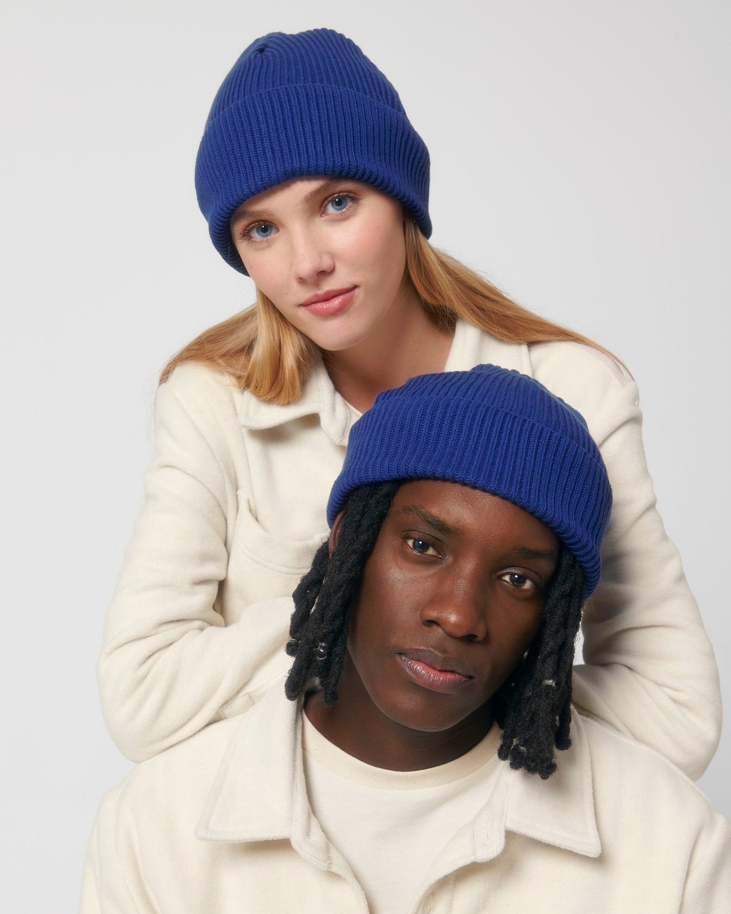 Fisherman Beanie - Worker Blue - Vorderseite