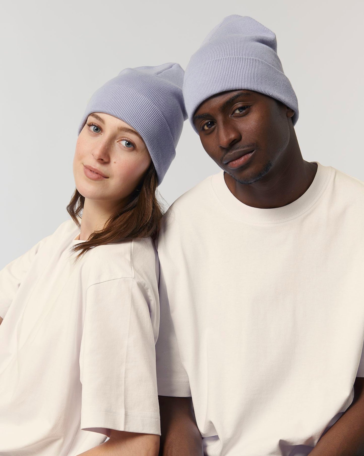 Rib Beanie - Lavender - Vorderseite