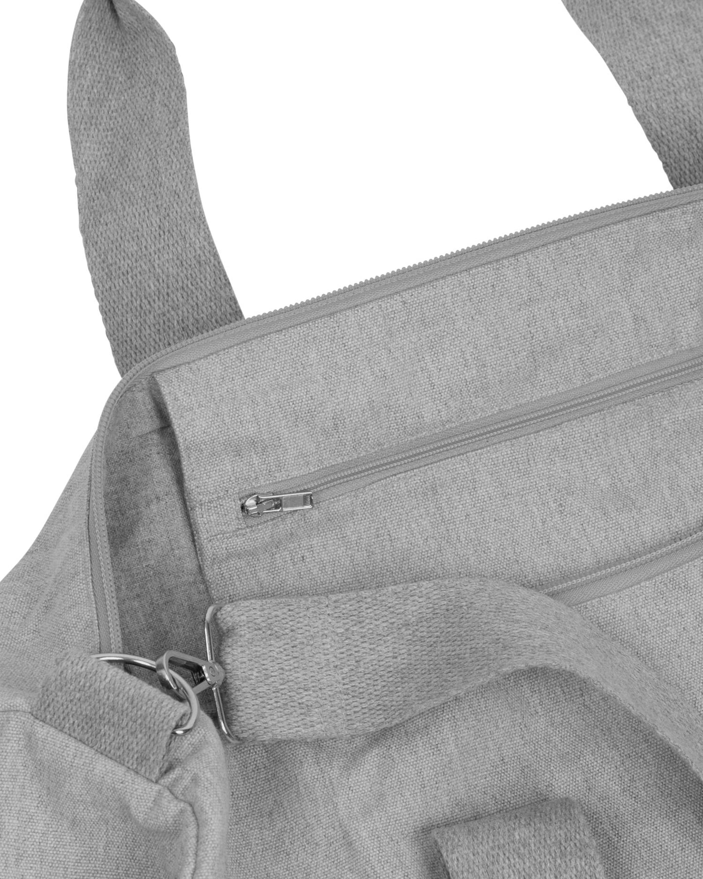 Duffle Bag - Heather Grey - Vorderseite Detail