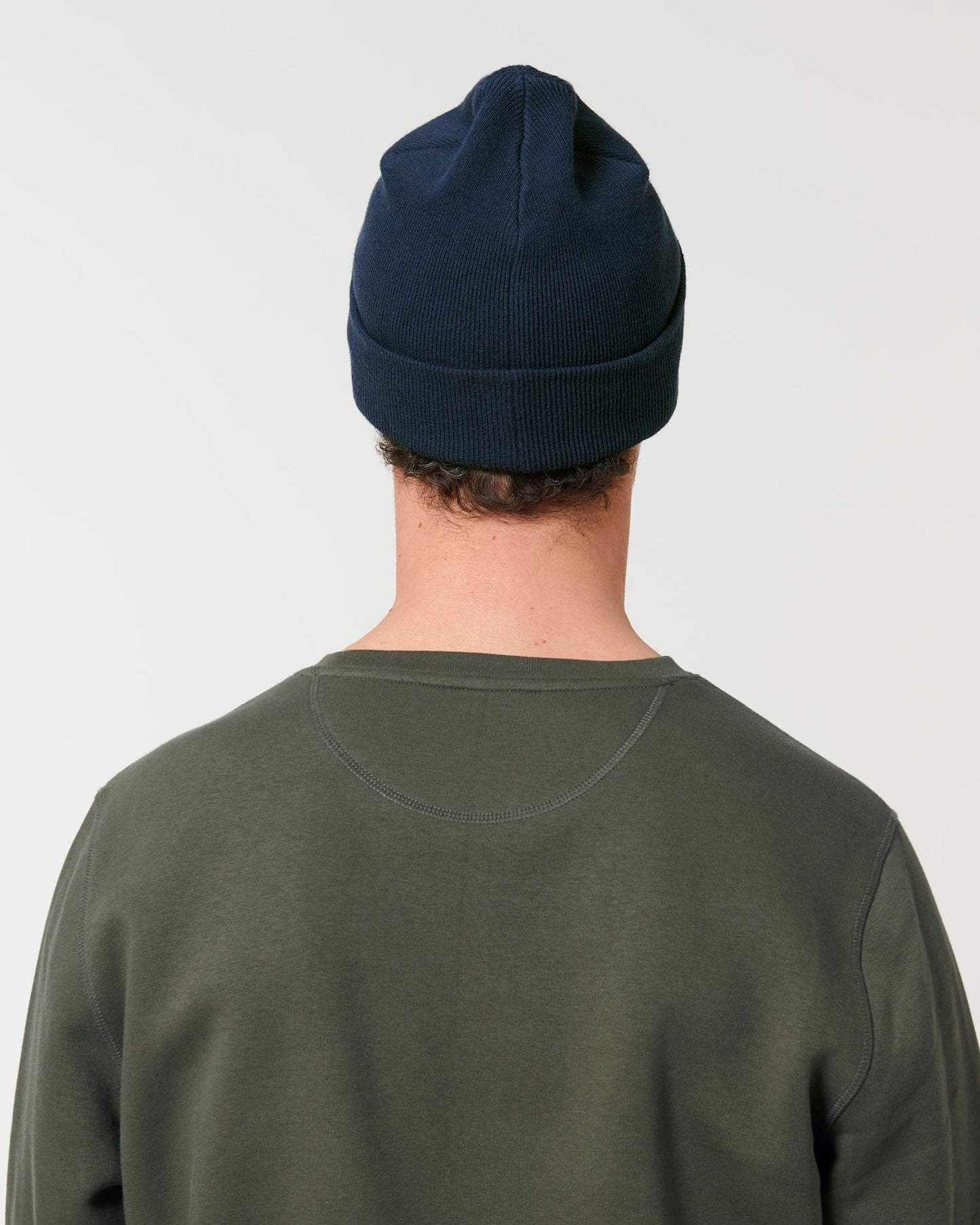 Rib Beanie - French Navy - Rückseite