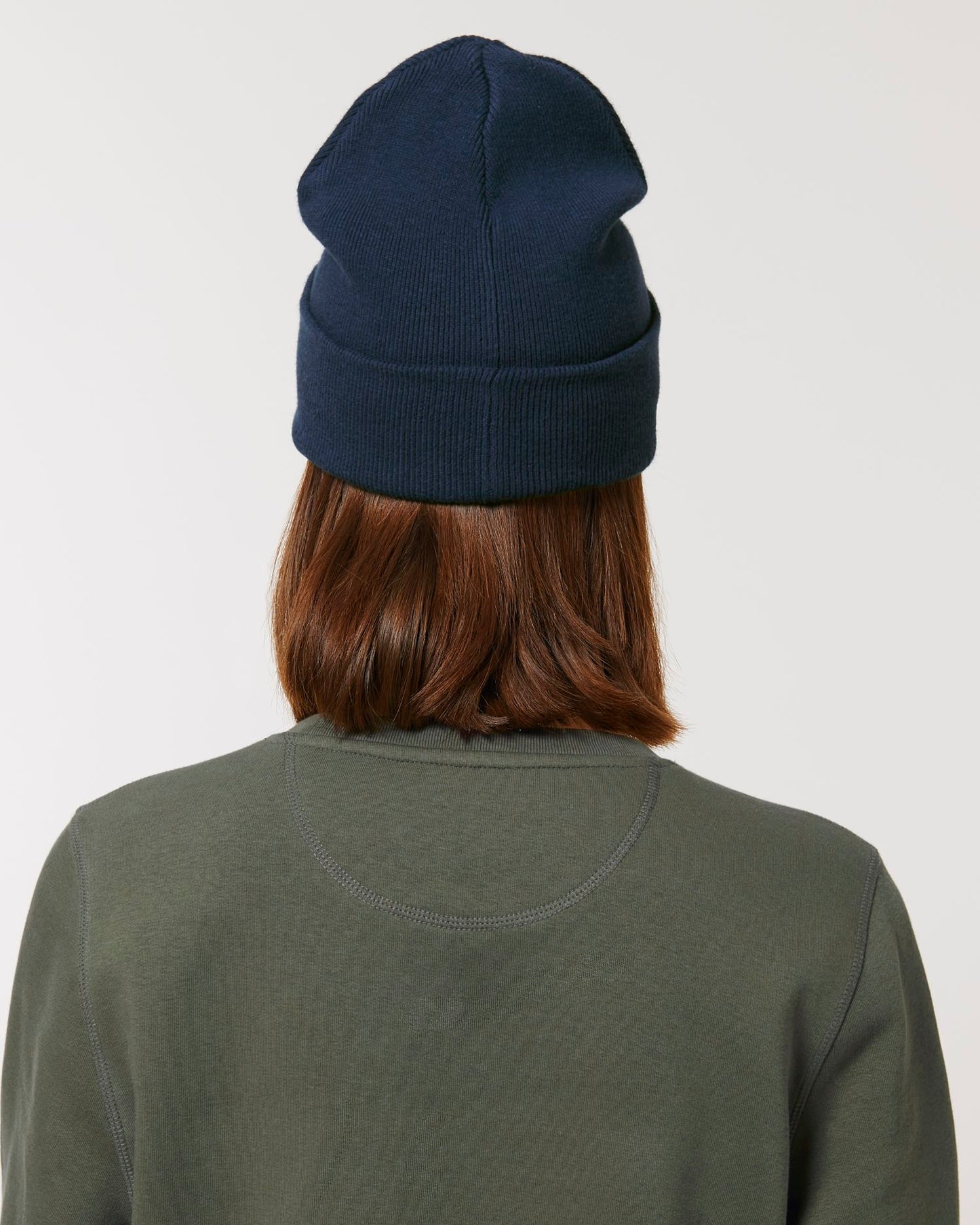 Rib Beanie - French Navy - Rückseite