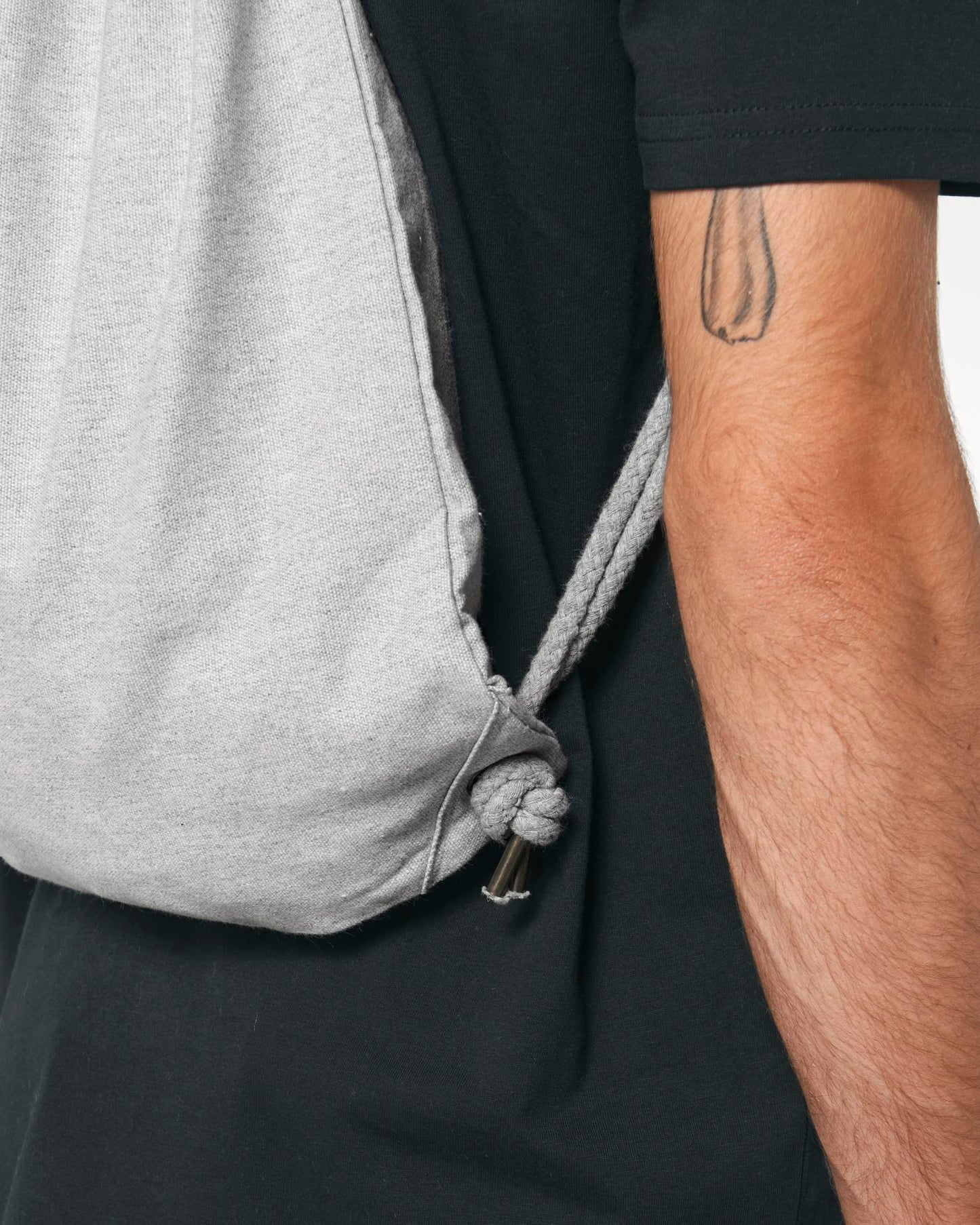 Gym Bag - Heather Grey - Vorderseite Detail