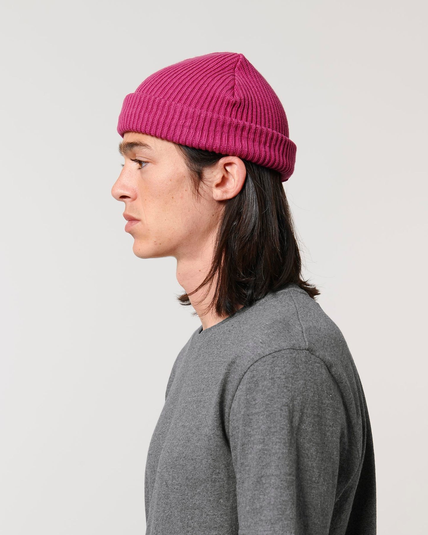 Fisherman Beanie - Orchid Flower - Vorderseite Detail