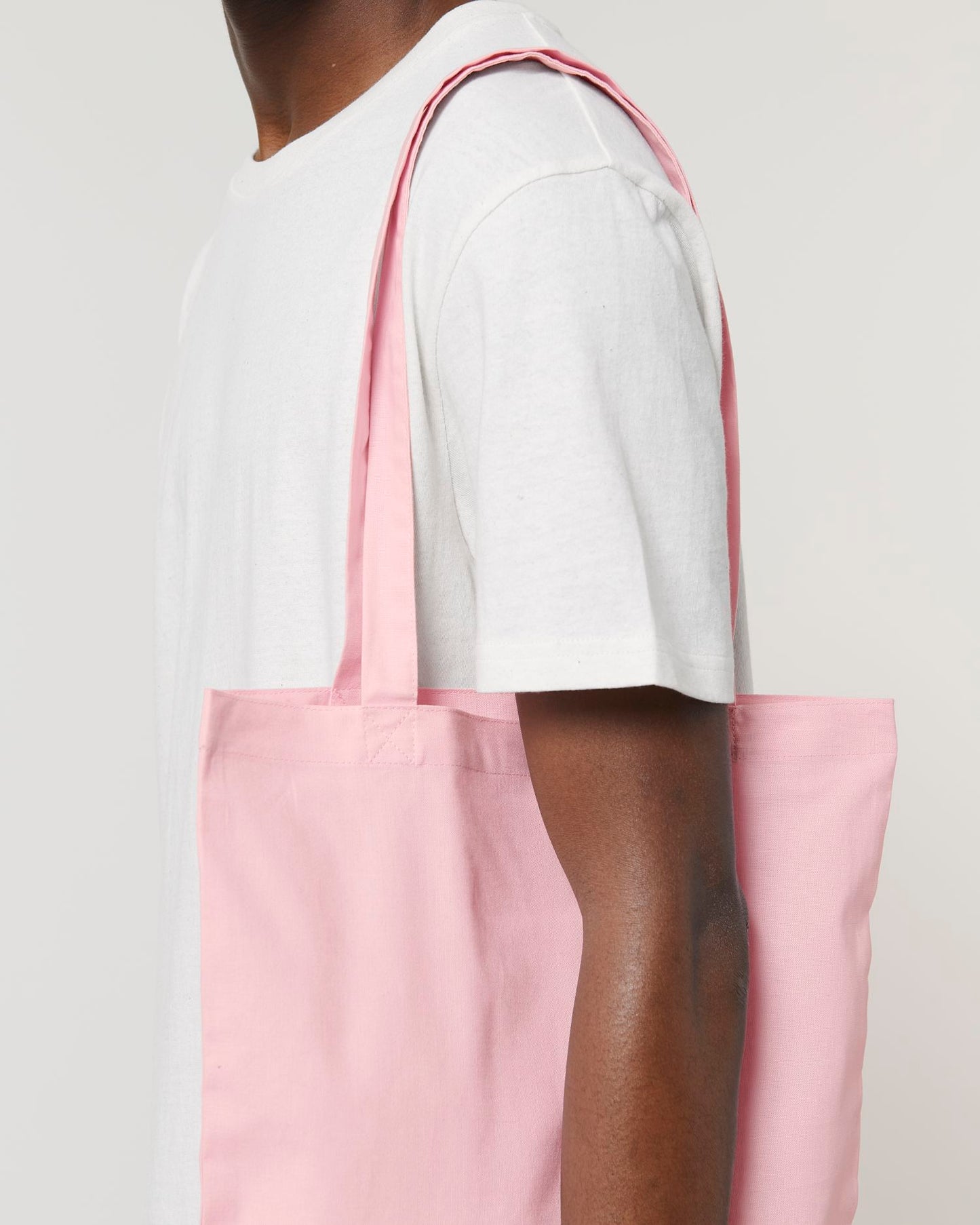 Light Tote Bag - Cotton Pink - Vorderseite Detail