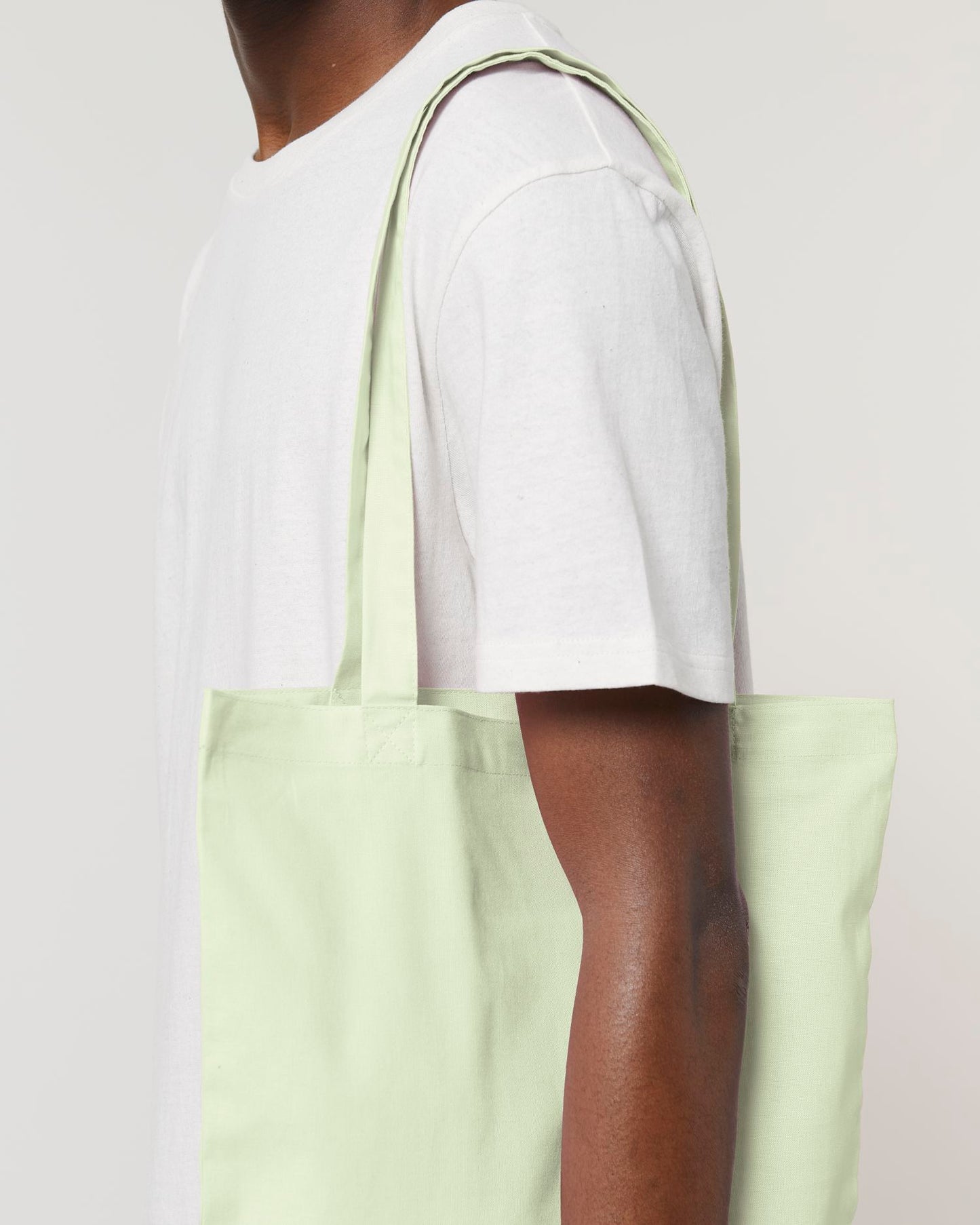 Light Tote Bag - Stem Green - Vorderseite Detail