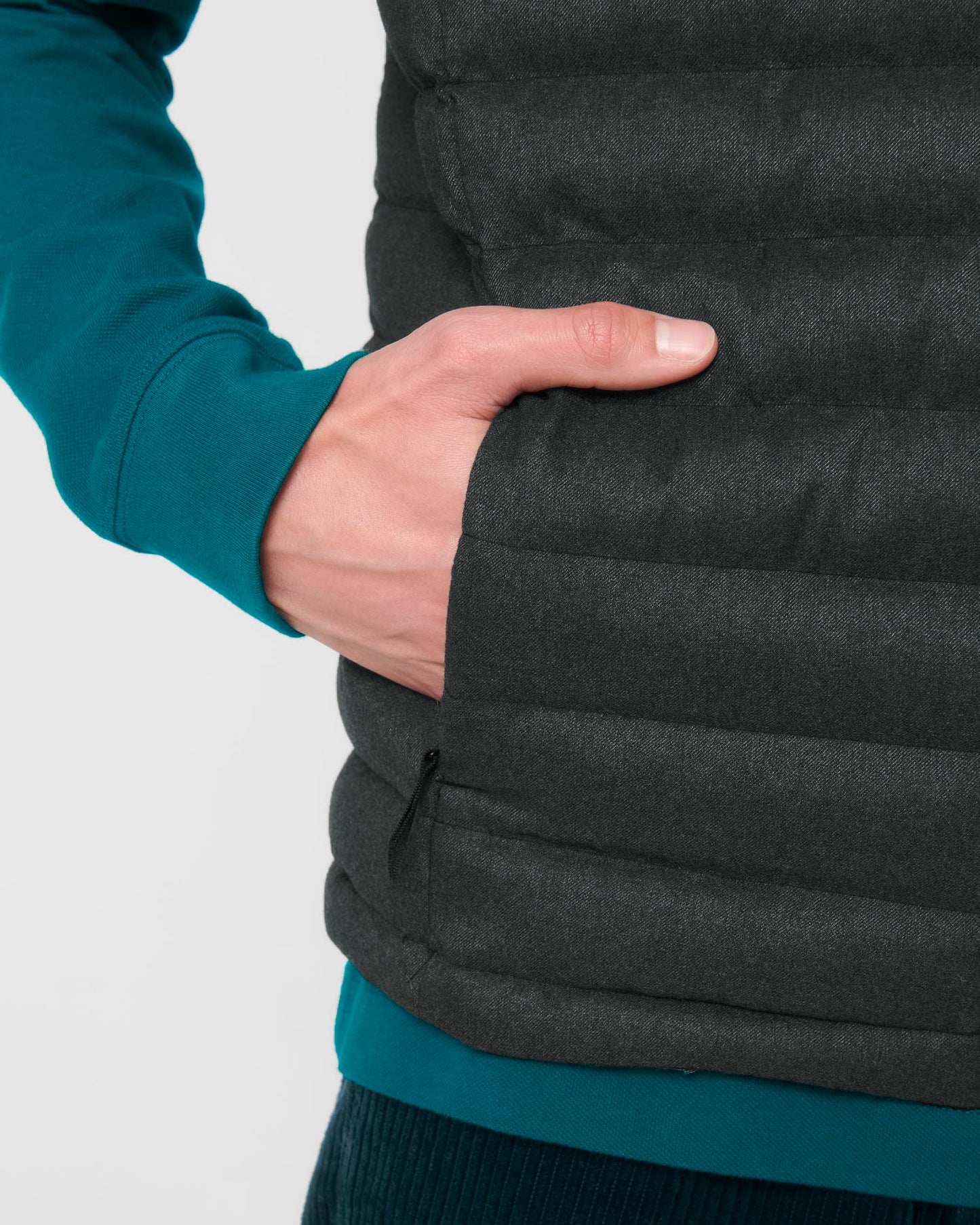 Stanley Climber Wool-Like - Dark Heather Grey - Vorderseite Detail