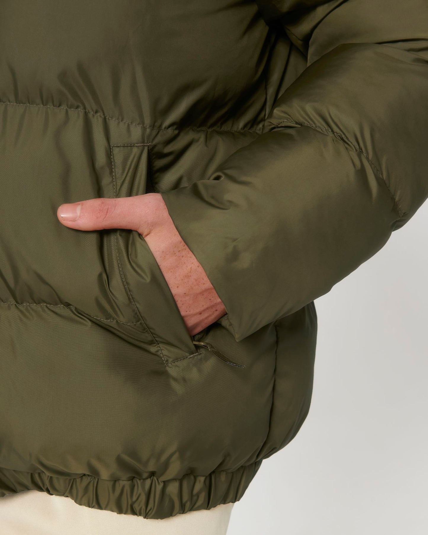 Puffer - British Khaki - Vorderseite Detail