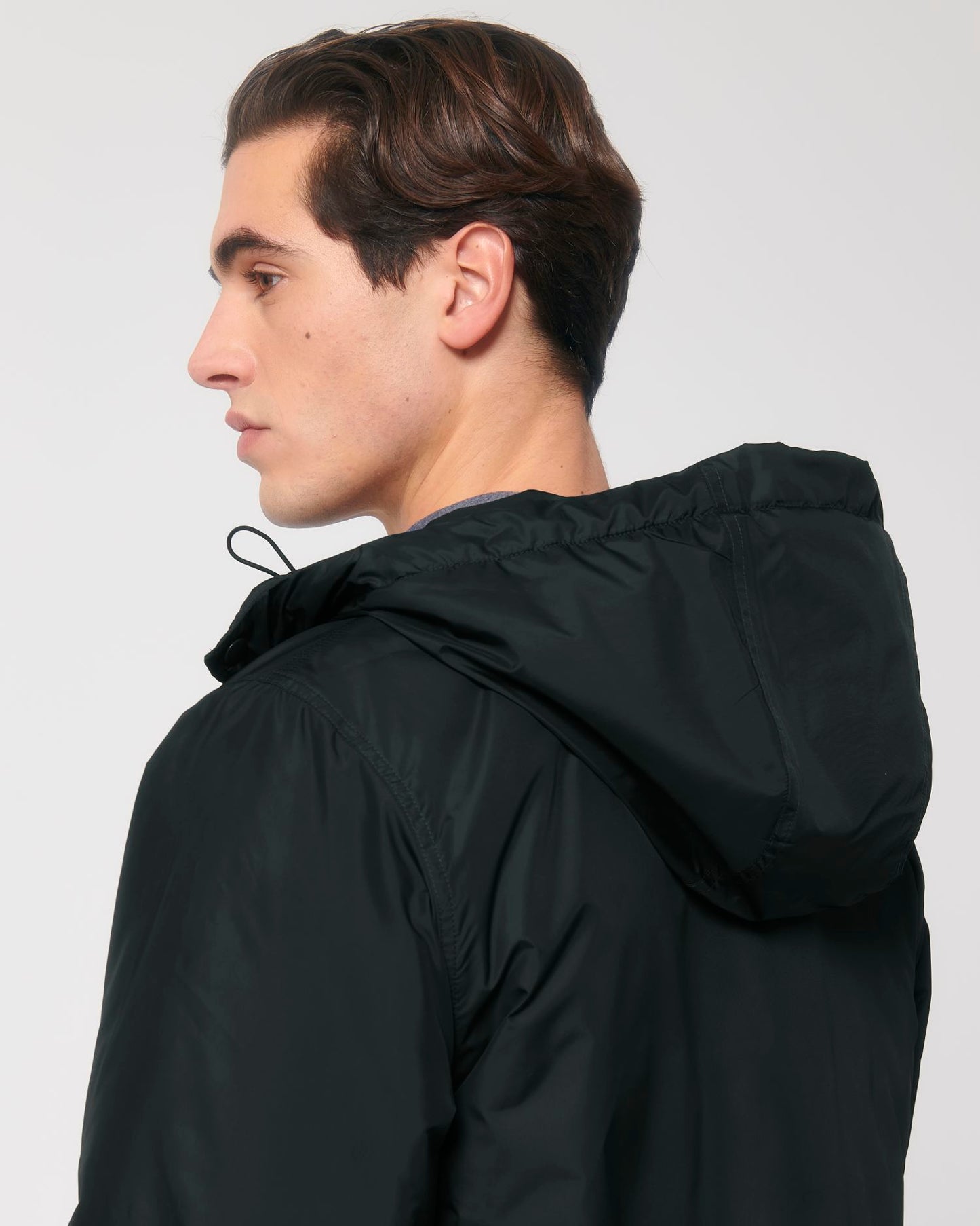 Padded Parker - Black - Vorderseite Detail