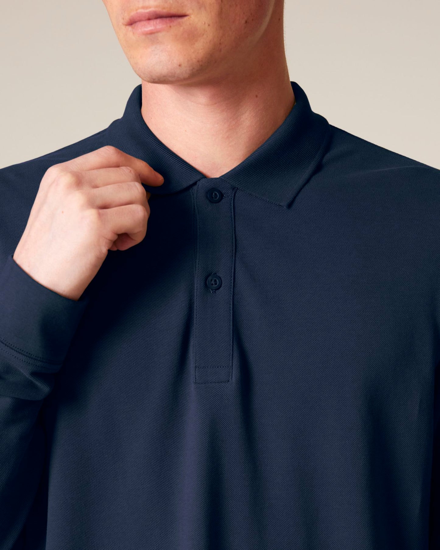 Prepster 2.0 Long Sleeve - French Navy - Vorderseite Detail