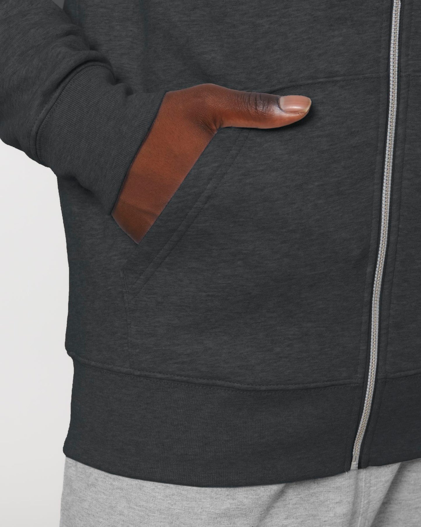 Cultivator - Dark Heather Grey - Vorderseite Detail