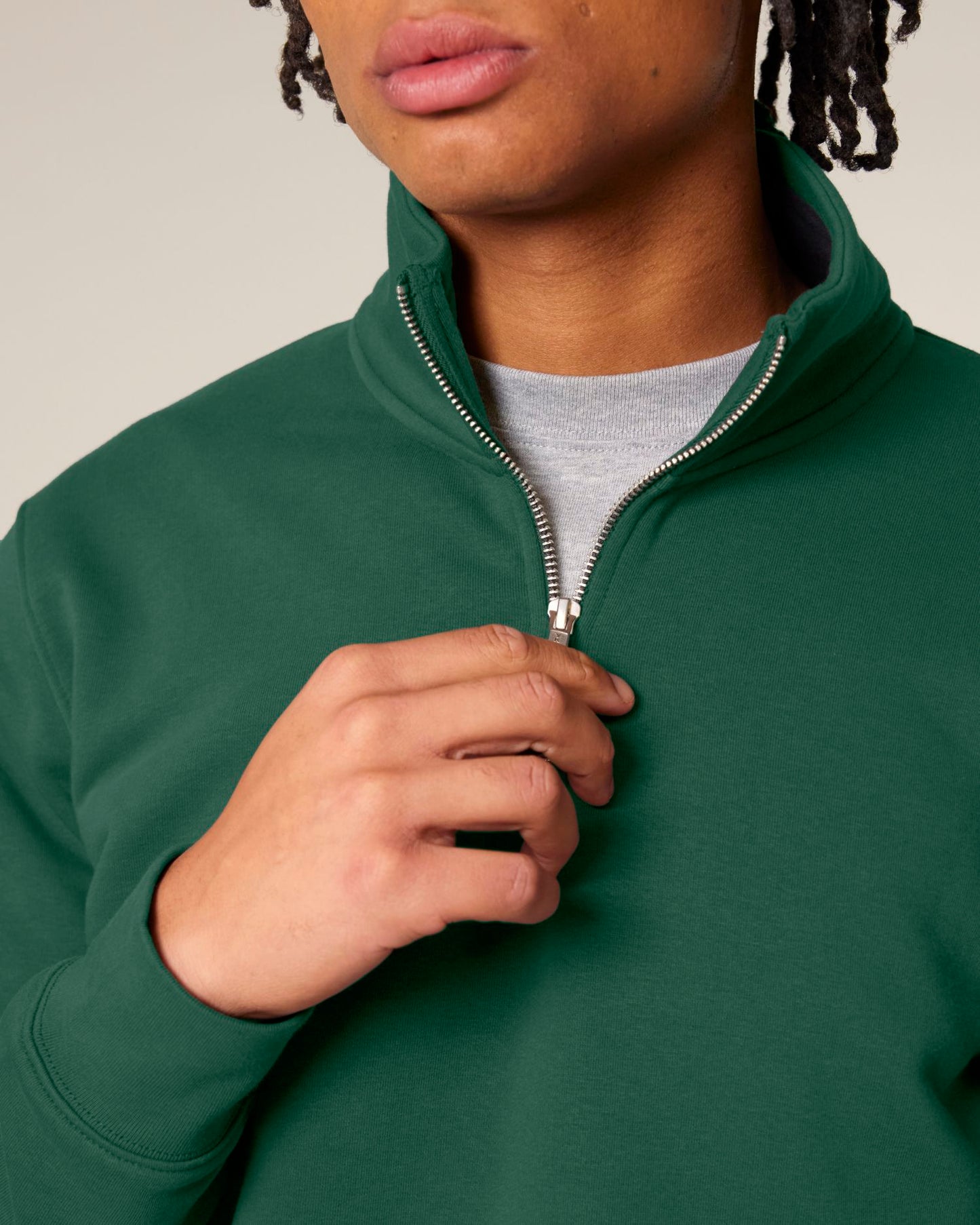 Trucker 2.0 - Bottle Green - Vorderseite Detail