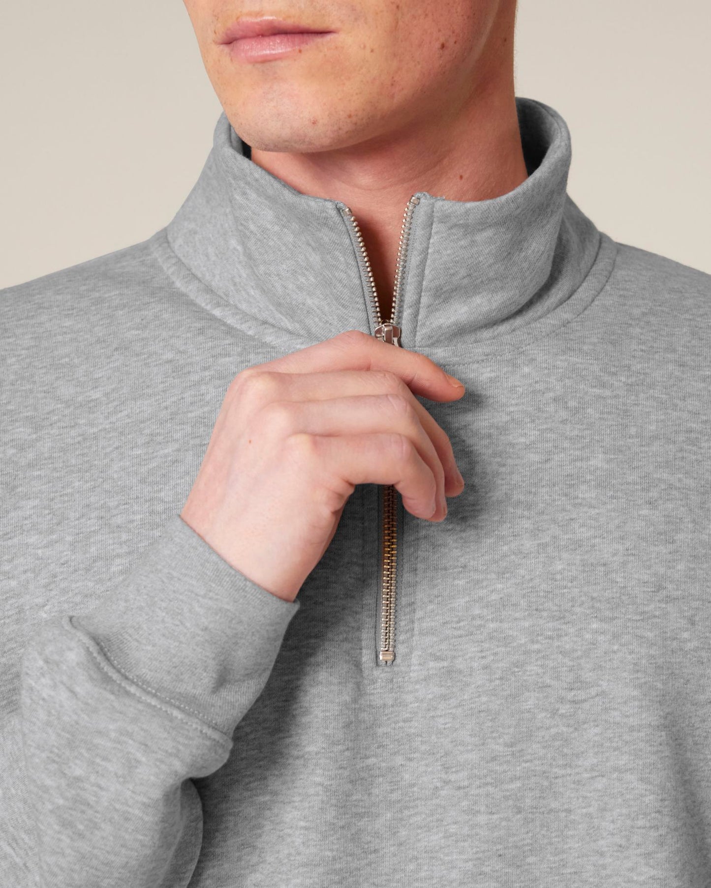 Trucker 2.0 - Heather Grey - Vorderseite Detail
