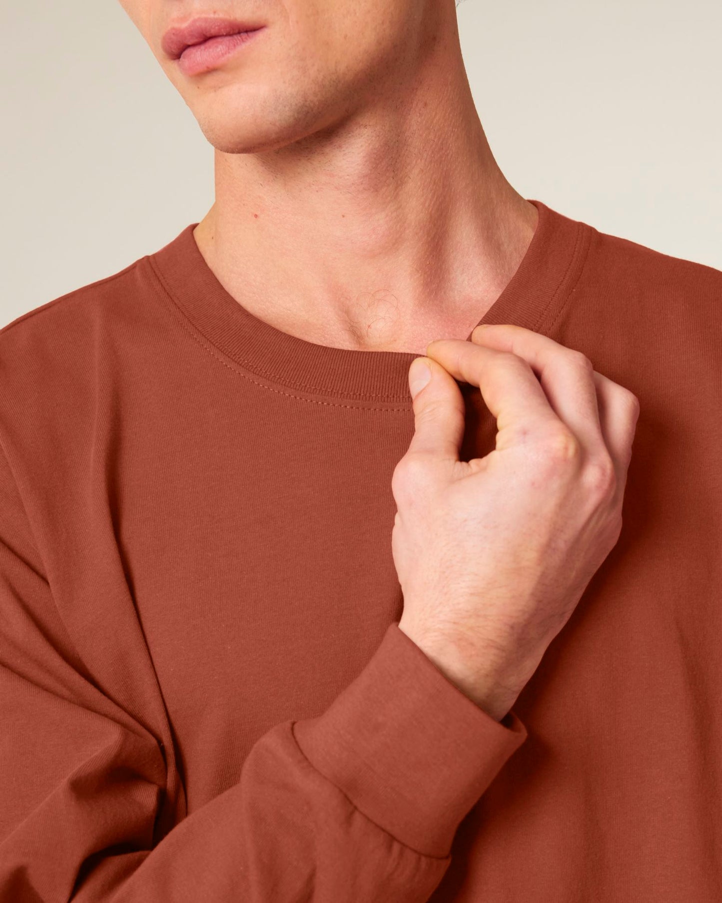 Freestyler Long Sleeve - Heritage Brown - Vorderseite Detail
