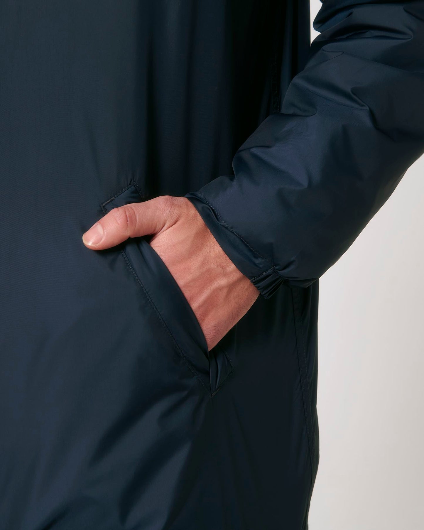Padded Parker - French Navy - Vorderseite Detail