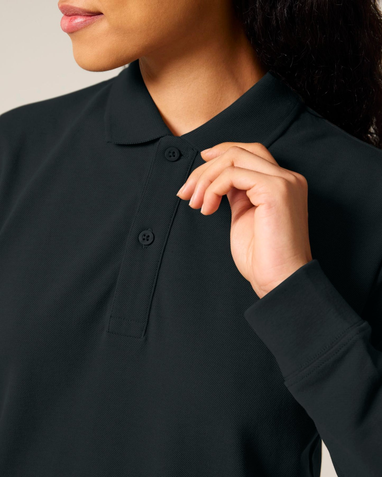 Prepster 2.0 Long Sleeve - Black - Vorderseite Detail