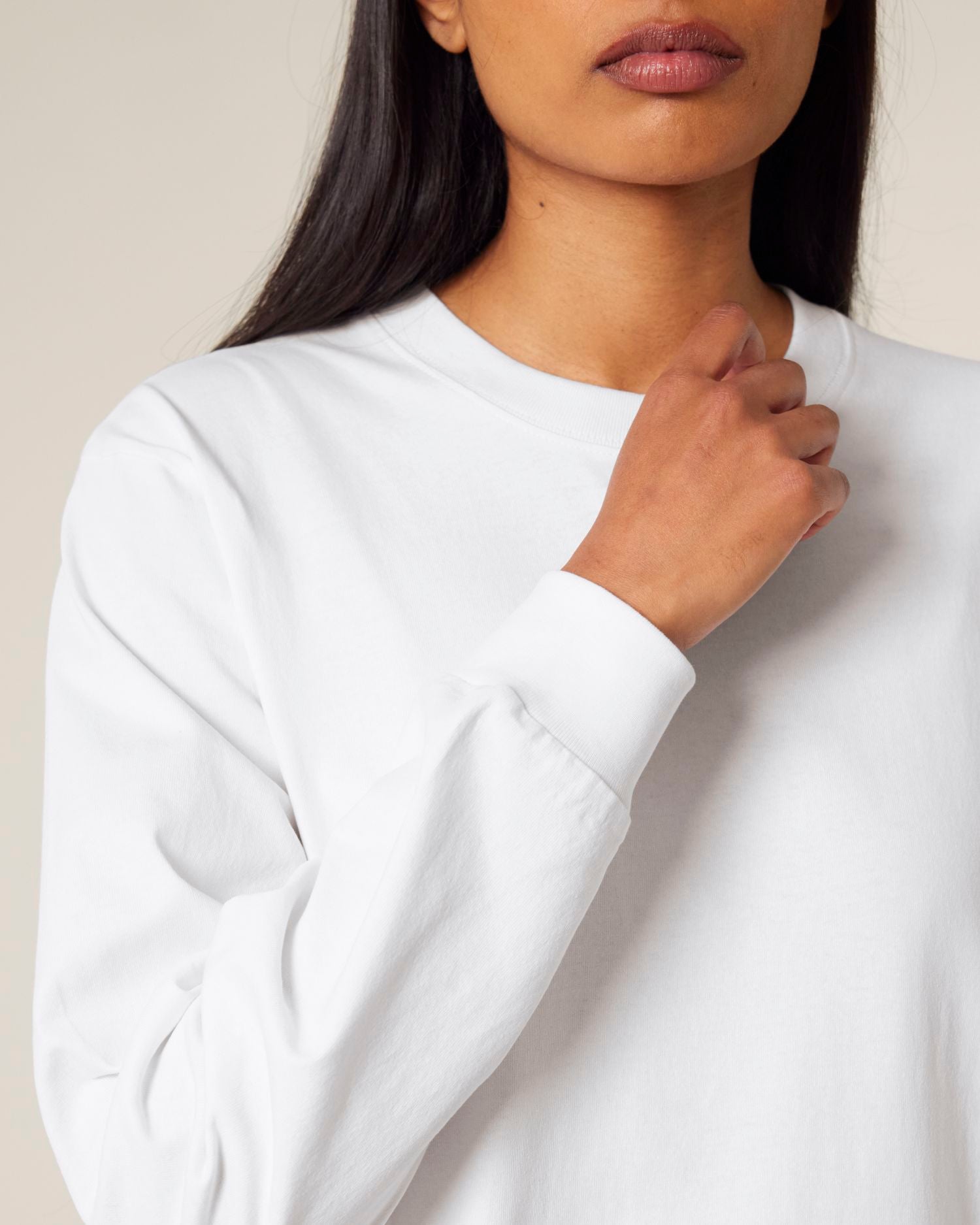 Freestyler Long Sleeve - White - Vorderseite Detail
