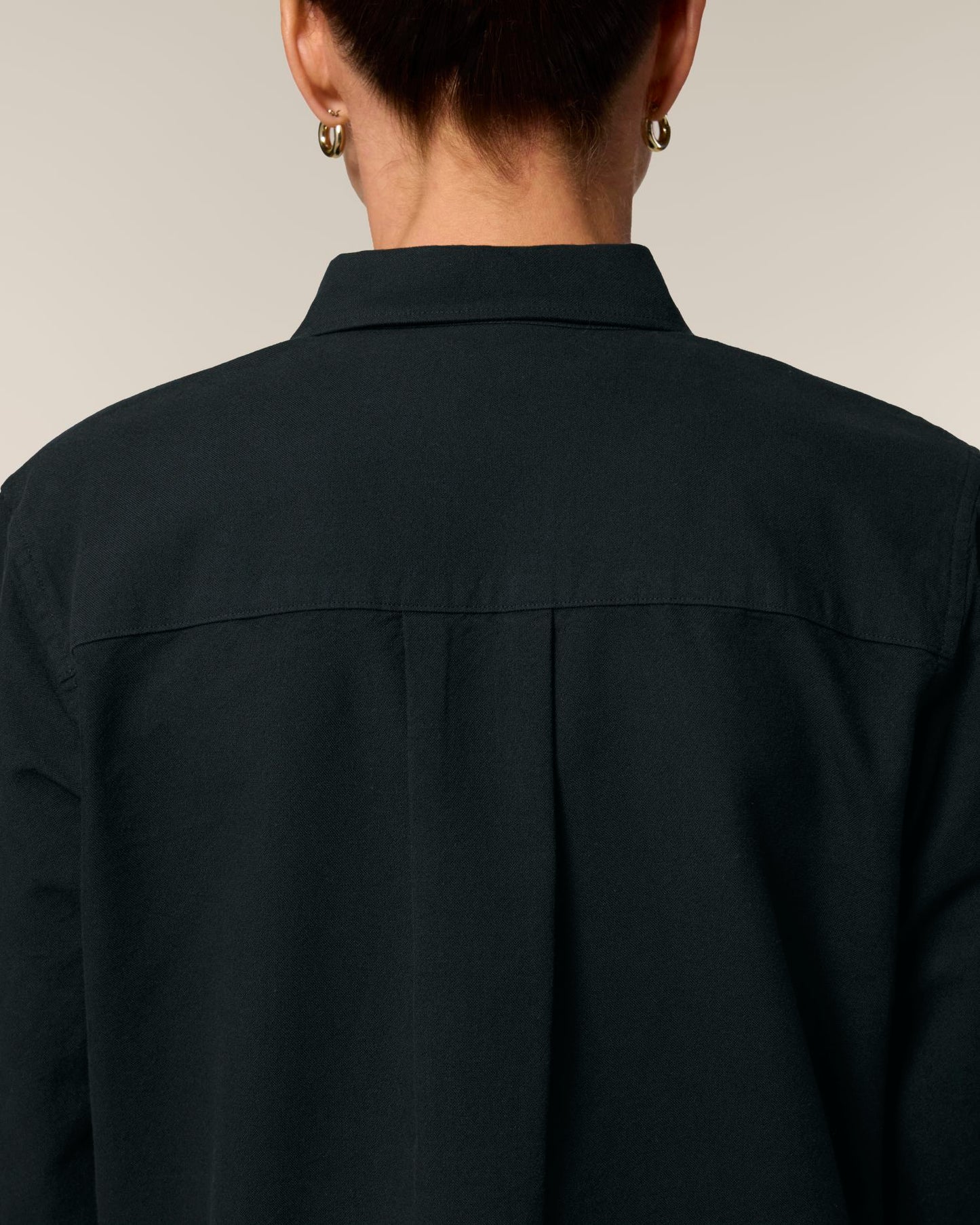 Stella Oxford Shirt - Black - Vorderseite Detail