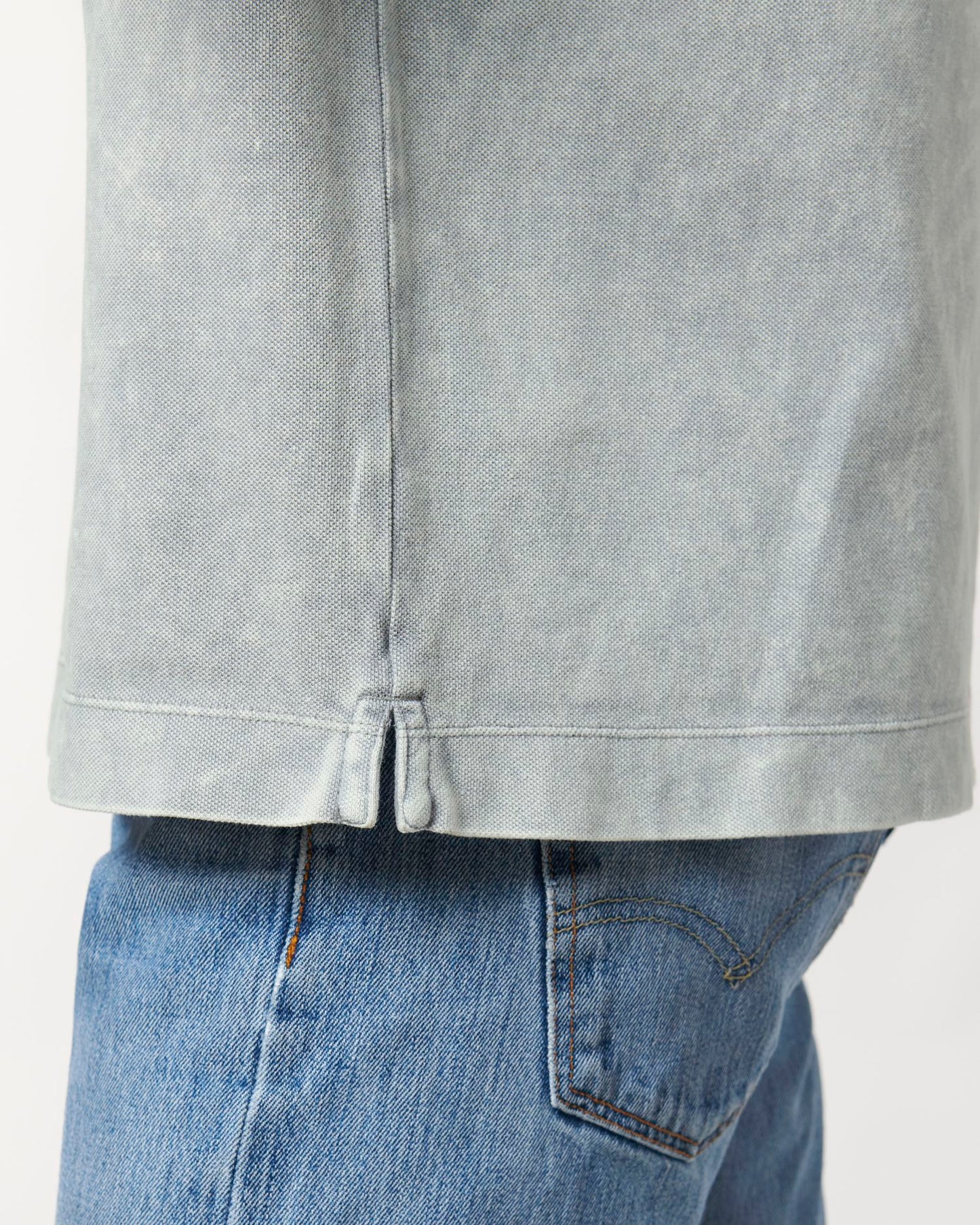 Prepster Vintage - G. Dyed Aged Light Grey - Vorderseite Detail