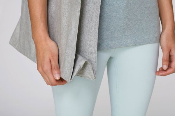 Shopping Bag - Heather Grey - Vorderseite Detail