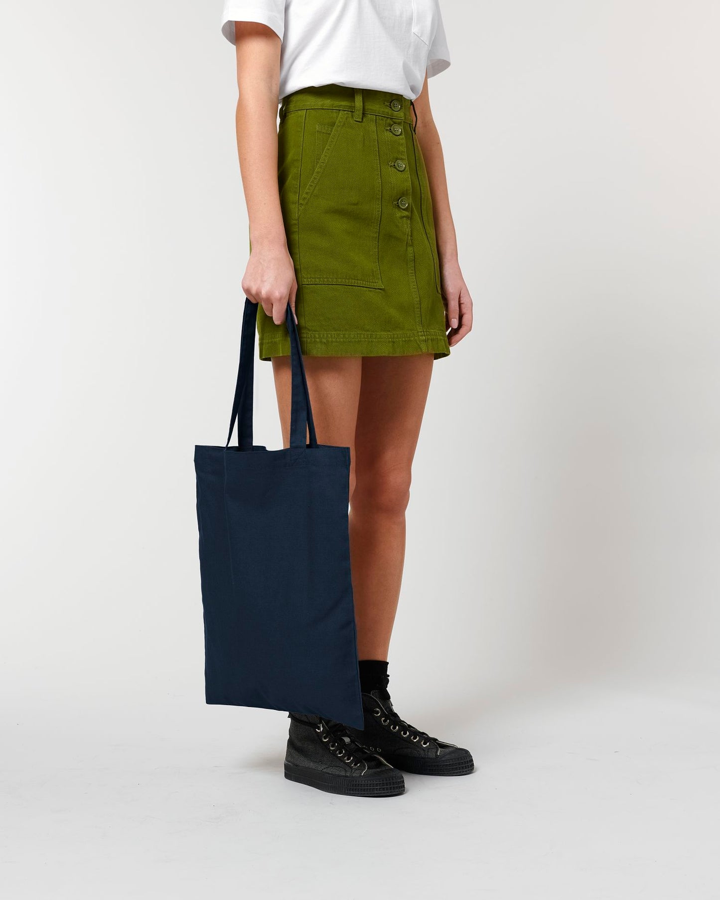 Light Tote Bag - French Navy - Vorderseite Detail