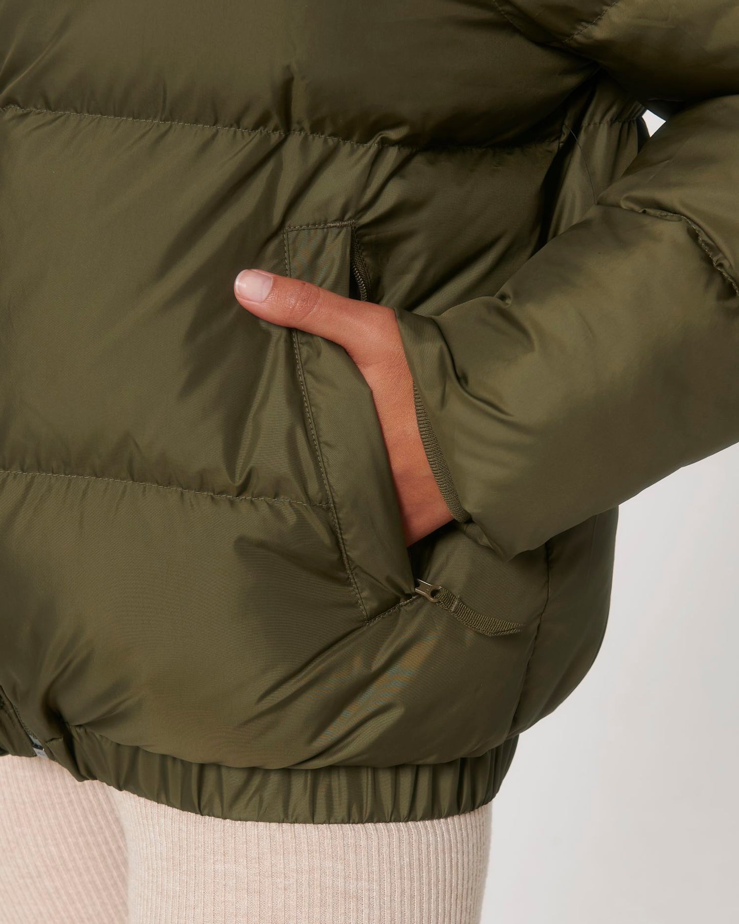 Puffer - British Khaki - Vorderseite Detail