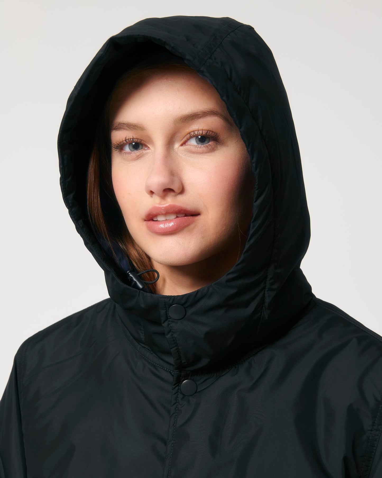 Padded Parker - Black - Vorderseite Detail