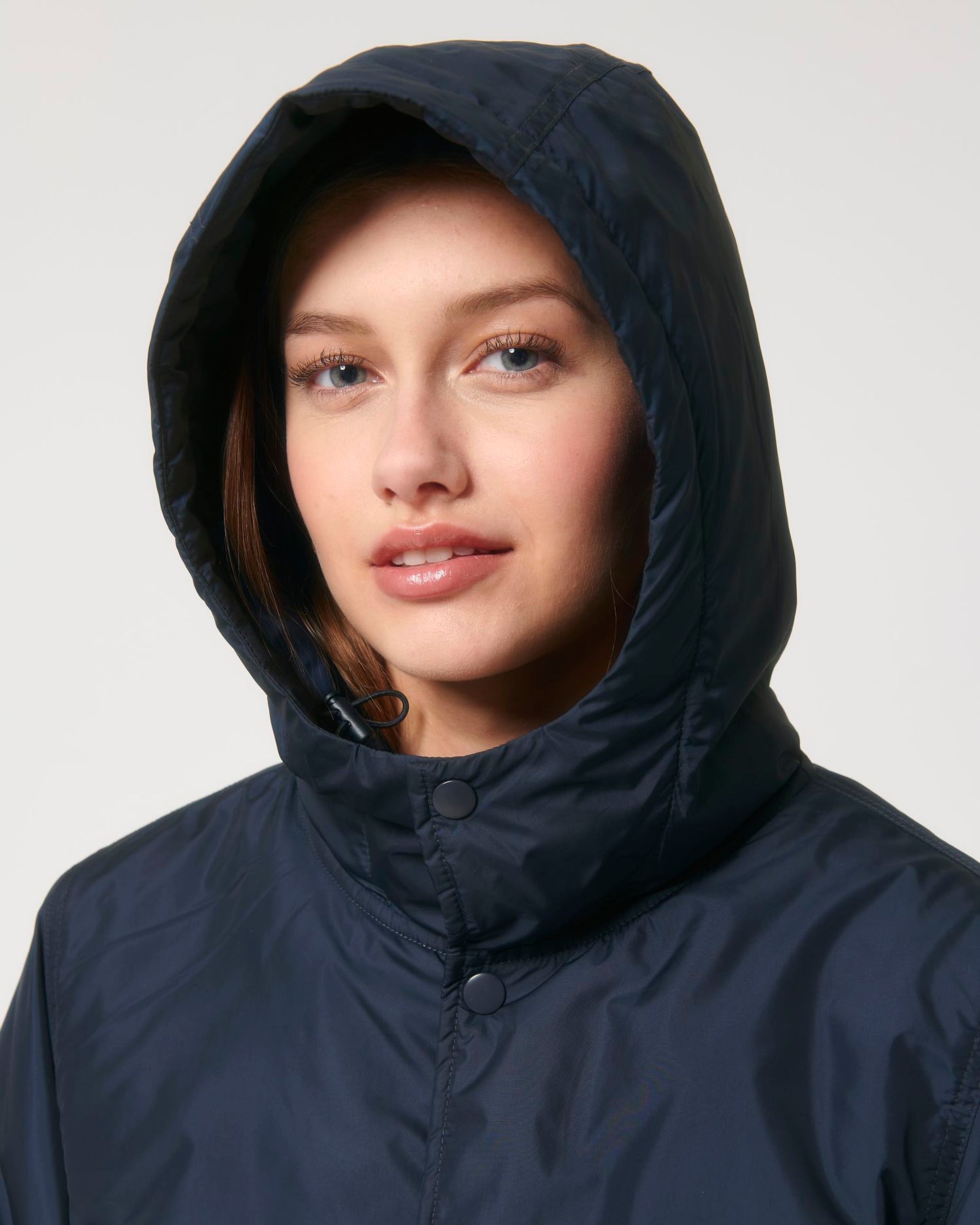 Padded Parker - French Navy - Vorderseite Detail