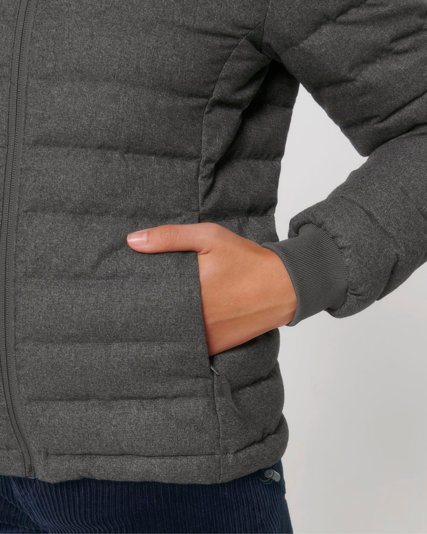 Stella Voyager Wool-Like - Deep Metal Heather Grey - Vorderseite Detail