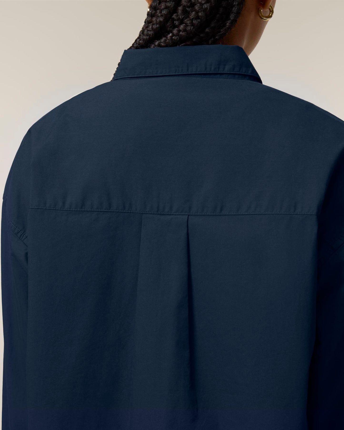 Stella Styler Shirt - French Navy - Vorderseite Detail
