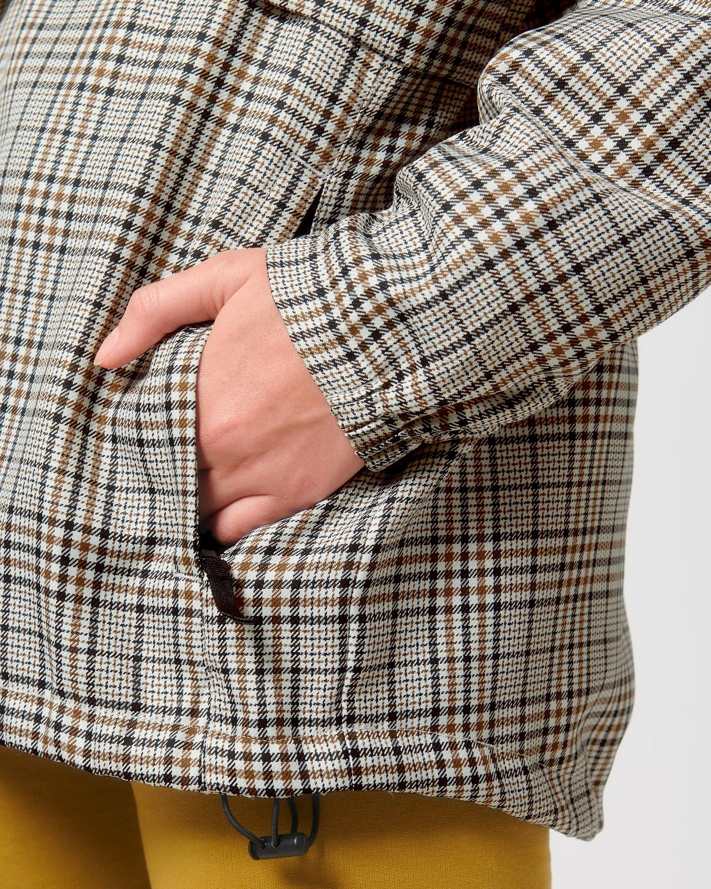 Speeder Tweed - Beige Tweed Check - Vorderseite Detail
