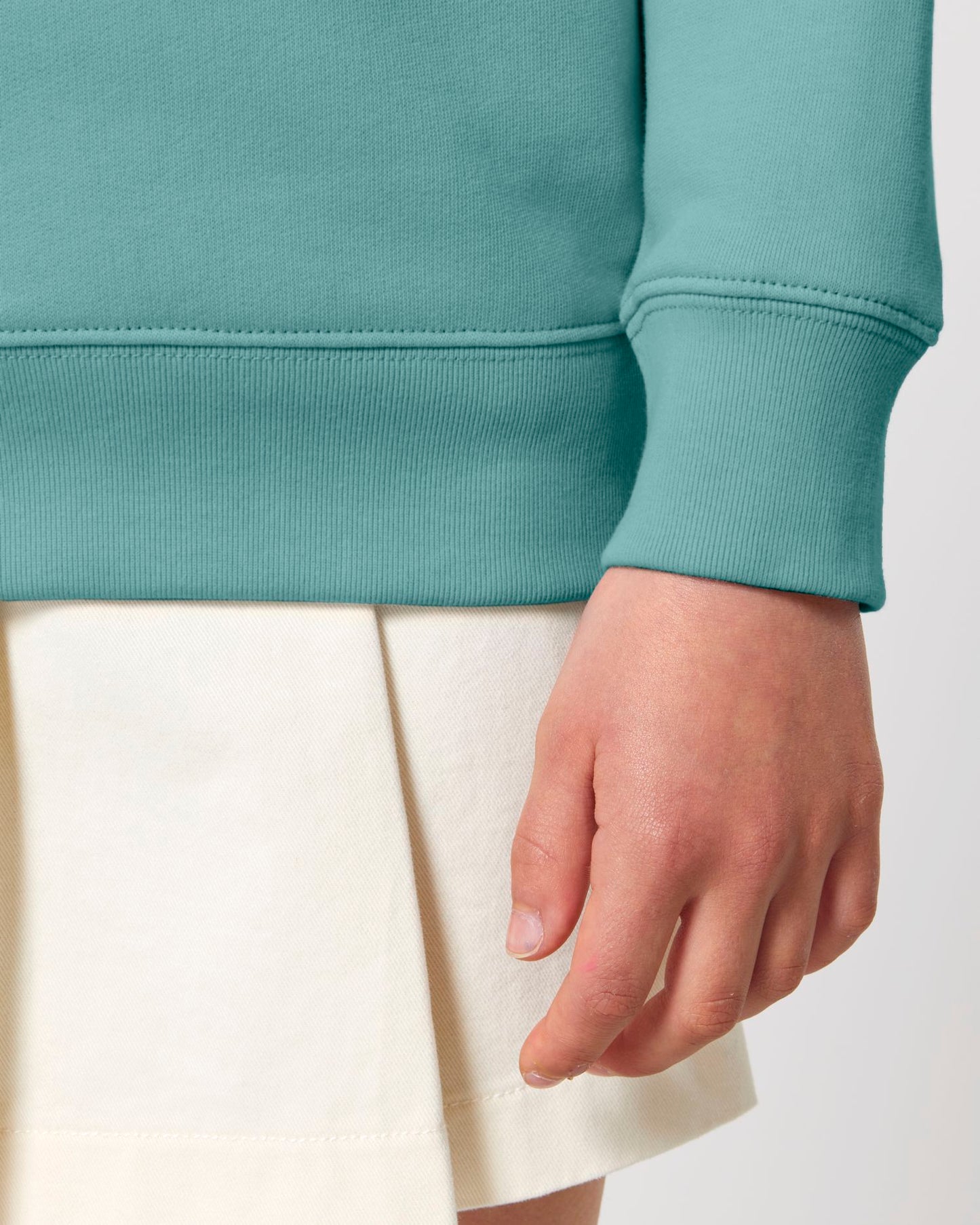 Mini Changer 2.0 - Teal Monstera - Vorderseite Detail