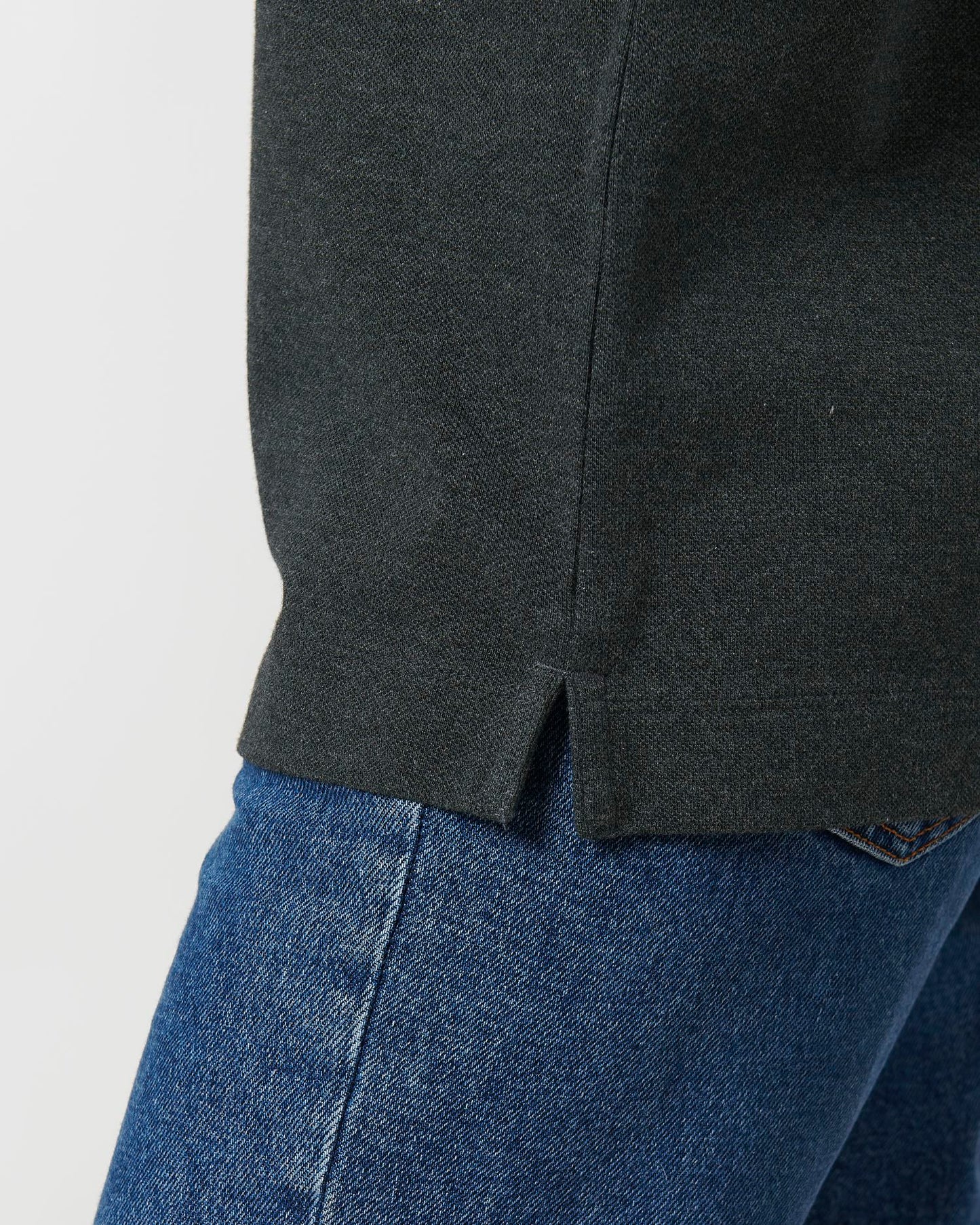 Prepster - Dark Heather Grey - Vorderseite Detail