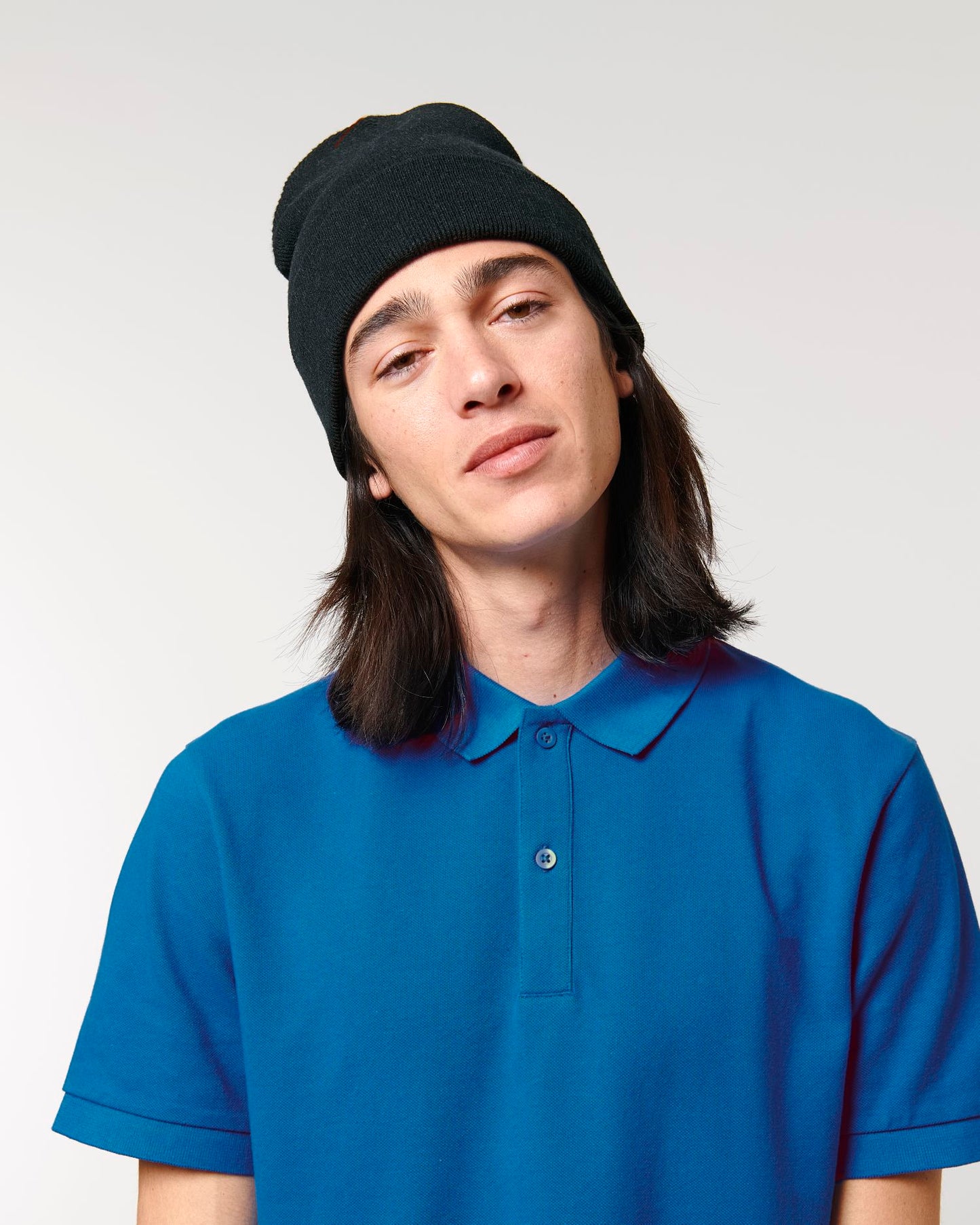 Rib Beanie - Black - Vorderseite