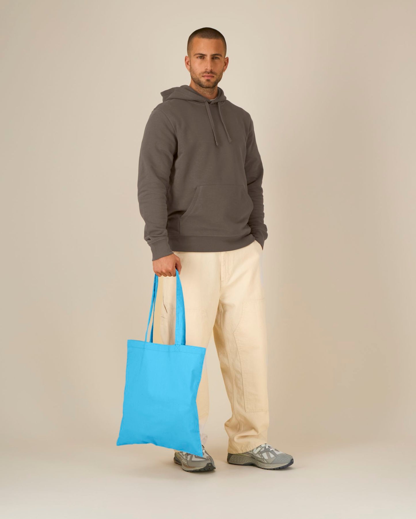 Light Tote Bag - Aqua Blue - Vorderseite