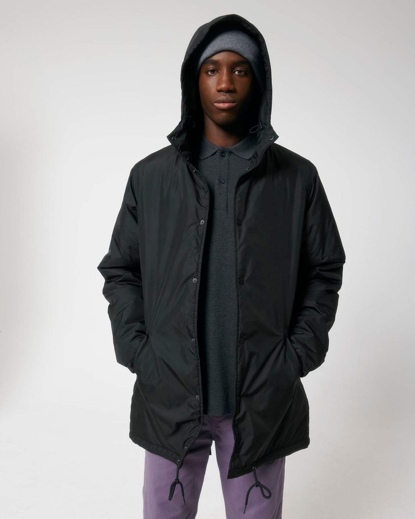 Padded Parker - Black - Vorderseite