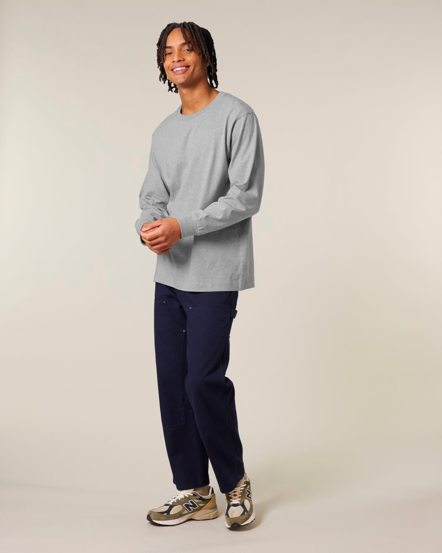 Freestyler Long Sleeve - Heather Grey - Vorderseite