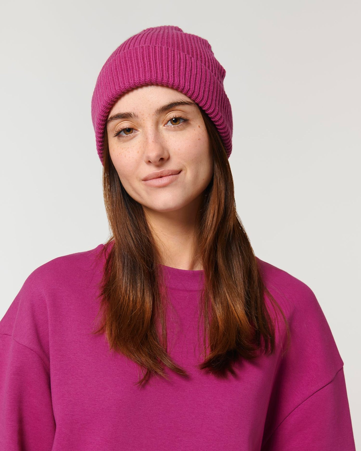 Fisherman Beanie - Orchid Flower - Vorderseite