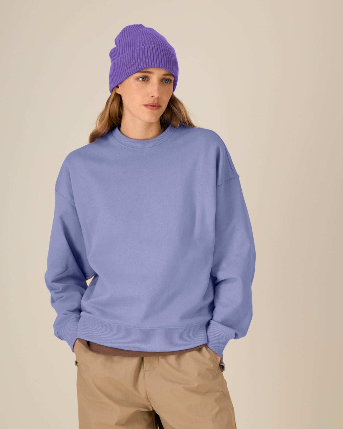 Fisherman Beanie - Purple Love - Vorderseite