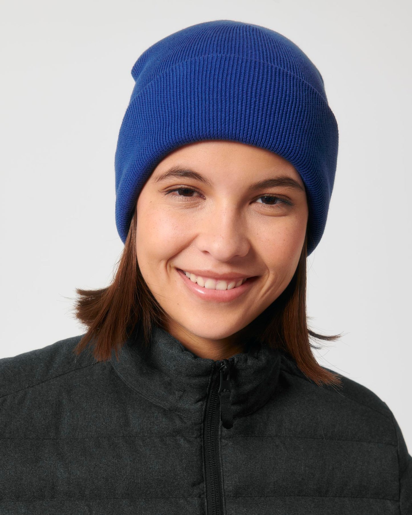 Rib Beanie - Worker Blue - Vorderseite