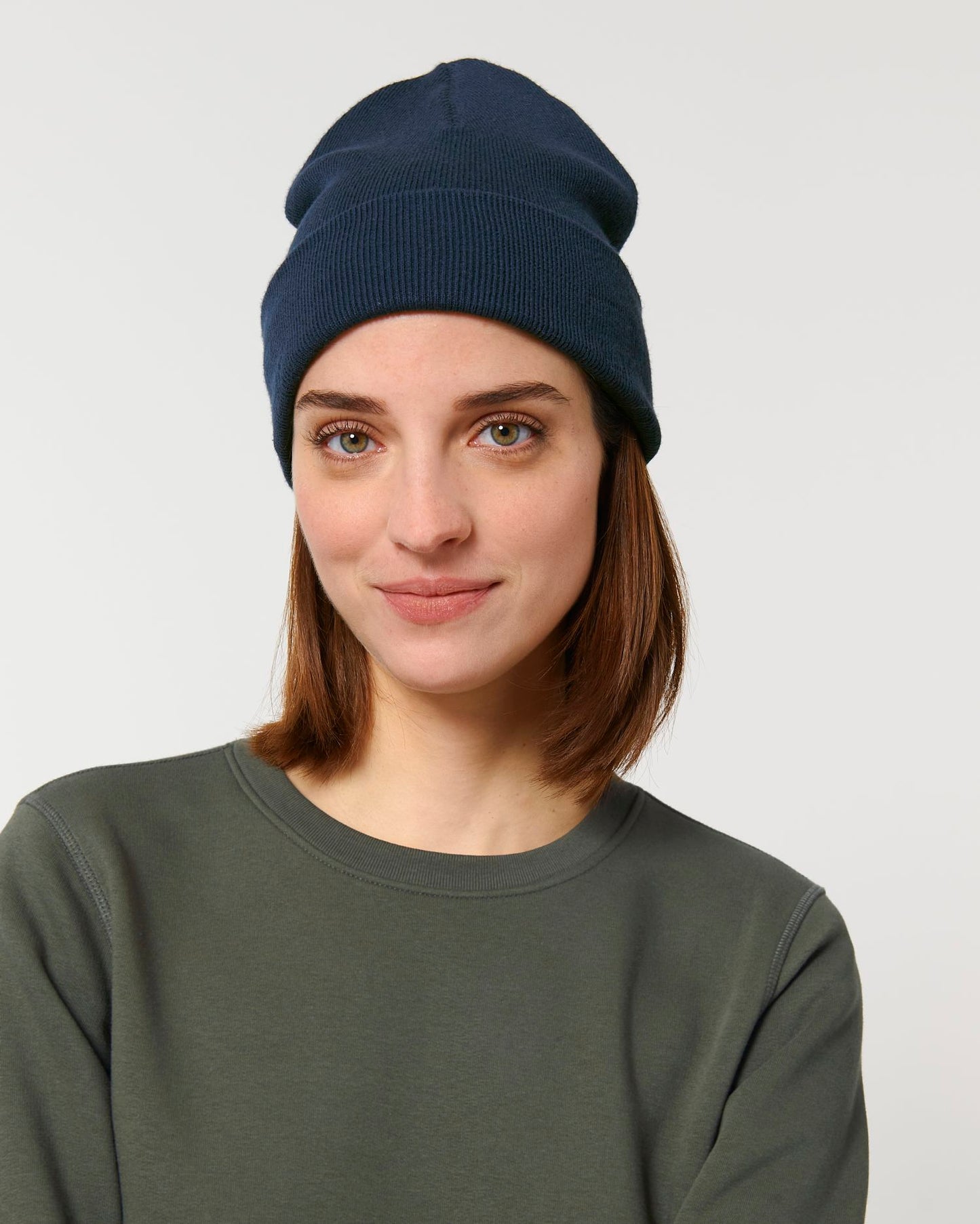 Rib Beanie - French Navy - Vorderseite