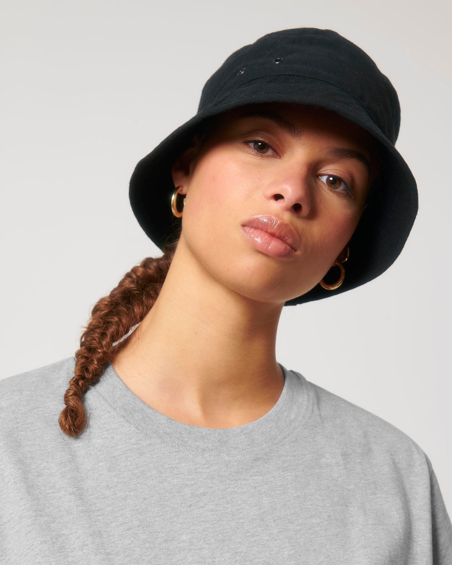 Bucket Hat - Black - Vorderseite