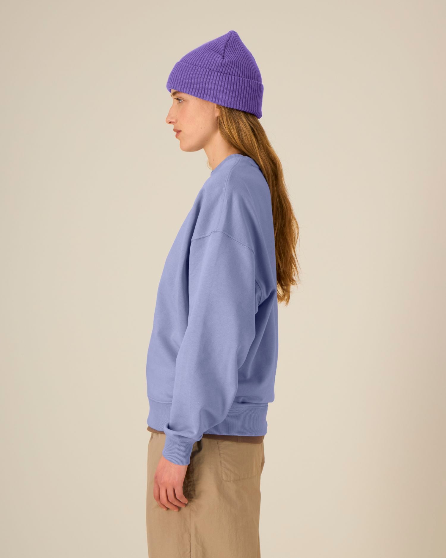 Fisherman Beanie - Purple Love - Vorderseite