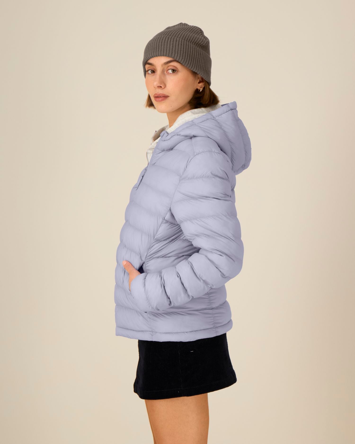 Fisherman Beanie - Mocha - Vorderseite