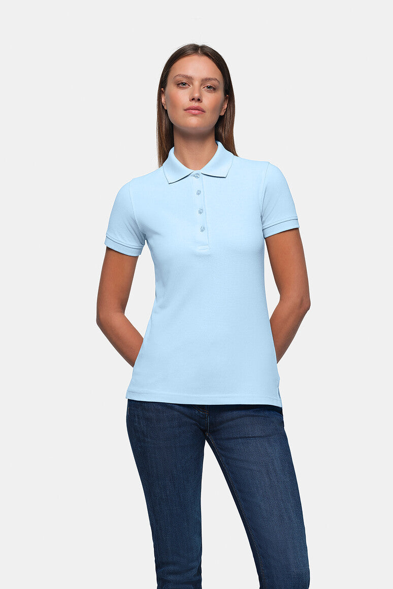 HAKRO Damen Poloshirt Classic - Eisblau - 5