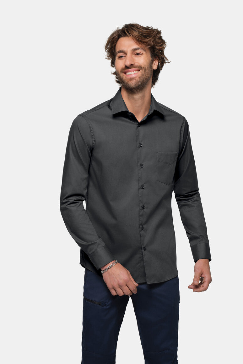 HAKRO Hemd MIKRALINAR® Comfort - Anthrazit - 5