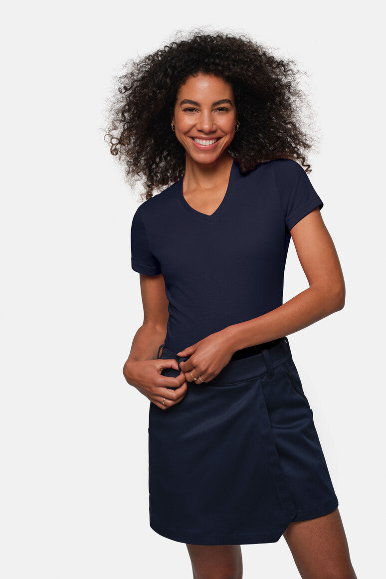 HAKRO Damen V-Shirt MIKRALINAR® - Tinte - 5