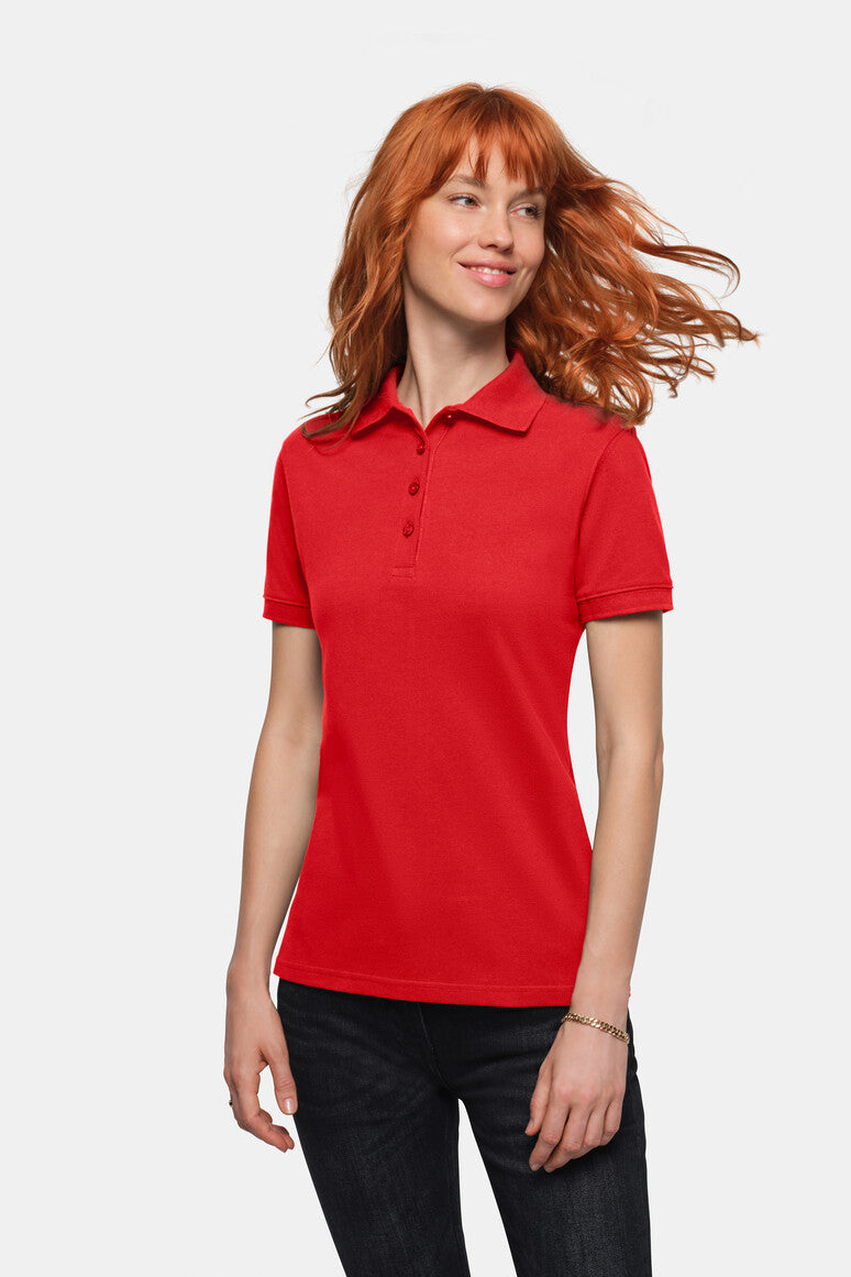 HAKRO Damen Poloshirt Bio-Baumwolle - Rot - 5