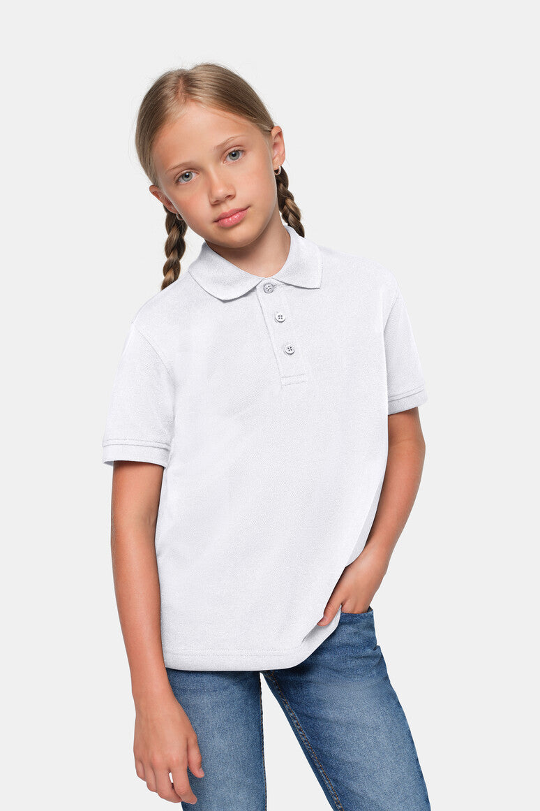 HAKRO Kinder Poloshirt Bio-Baumwolle - Weiß - 5