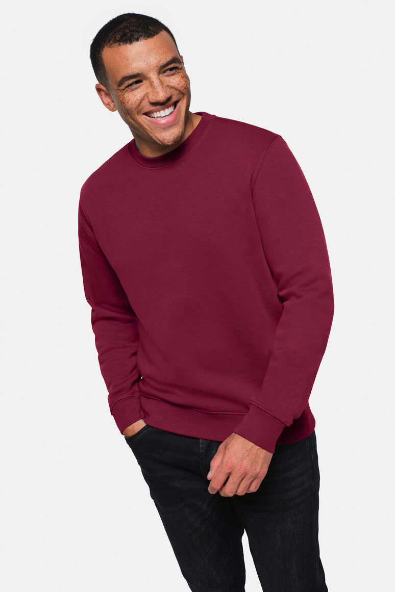 HAKRO Sweatshirt Bio-Baumwolle - Weinrot - 5
