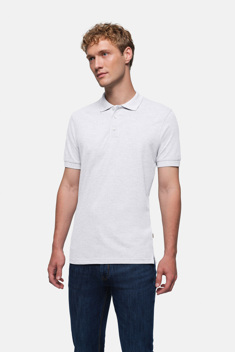 HAKRO Poloshirt Classic - Ash meliert - 5